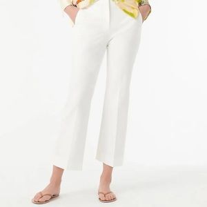 White Hayden Kickout Crop Pants by J Crew